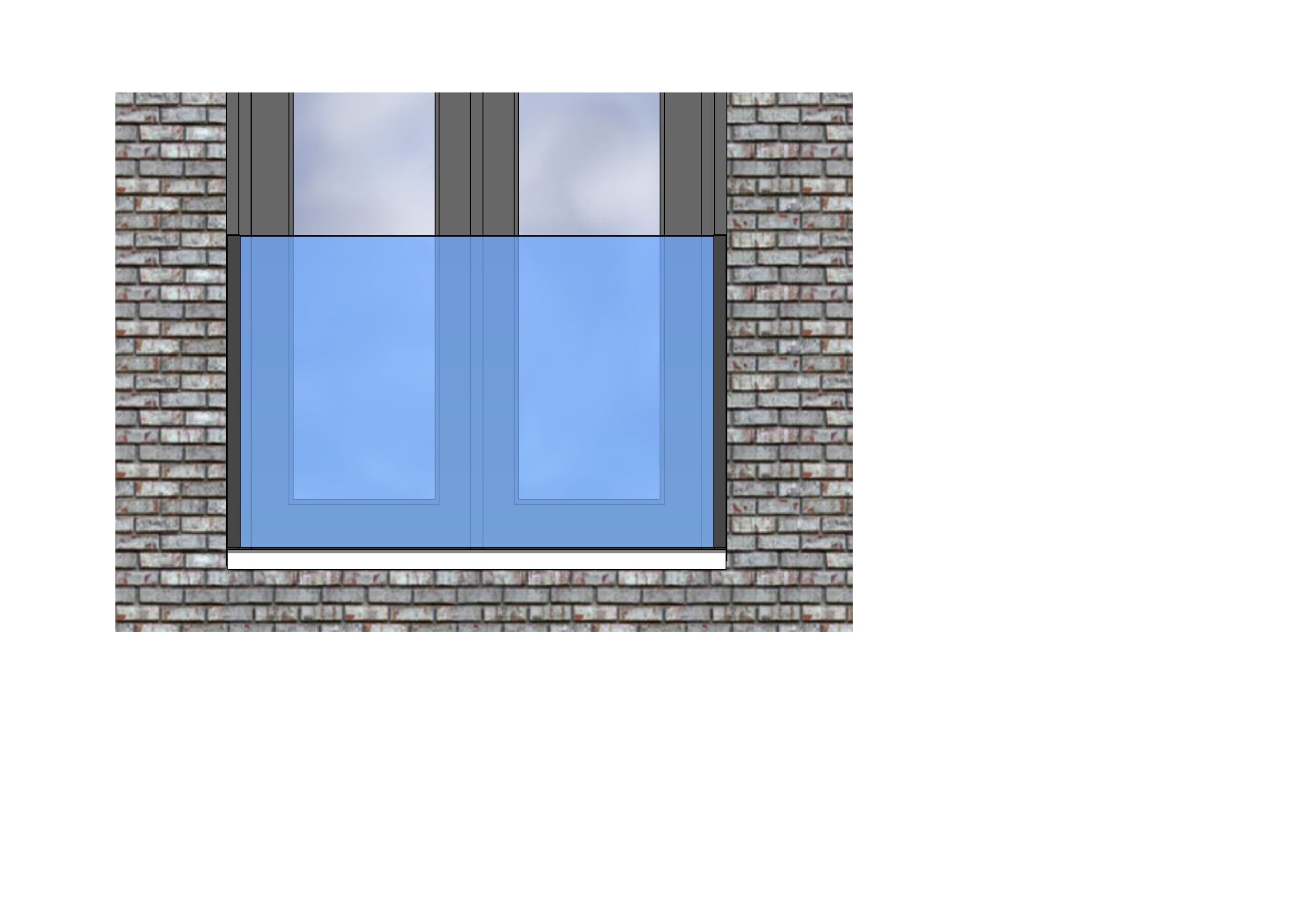 FreeGlass Panorama glasbalustrade HW0910GL-FR1 als frans balkonhek in de negge